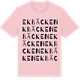 Pink Cotton t-shirt med Ekbäcken ordlek t-shirt