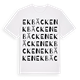 White t-shirt med Ekbäcken ordlek t-shirt