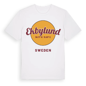 Ekbylund cirkel t-shirt – ekologisk bomull t-shirt från Pinshirt
