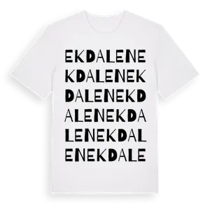 Ekdalen ordlek t-shirt – ekologisk bomull t-shirt från Pinshirt