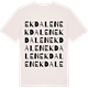 Vintage White t-shirt med Ekdalen ordlek t-shirt
