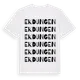 White t-shirt med Ekdungen ordlek t-shirt