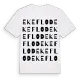 Ekeflod ordlek t-shirt