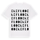 White t-shirt med Ekeflod ordlek t-shirt