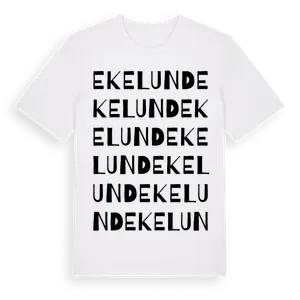 Ekelund ordlek t-shirt – ekologisk bomull t-shirt från Pinshirt