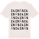 Vintage White t-shirt med Ekenäs ordlek t-shirt