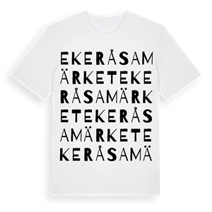 Ekeråsamärket ordlek t-shirt – ekologisk bomull t-shirt från Pinshirt