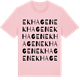 Pink Cotton t-shirt med Ekhagen ordlek t-shirt