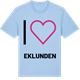 Blue Soul t-shirt med Jag älskar Eklunden t-shirt stort tryck