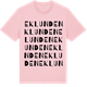 Pink Cotton t-shirt med Eklunden ordlek t-shirt