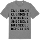 Mid Heather Gray t-shirt med Eklunden ordlek t-shirt