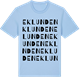 Blue Soul t-shirt med Eklunden ordlek t-shirt