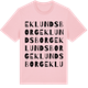 Pink Cotton t-shirt med Eklundsborg ordlek t-shirt