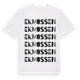 White t-shirt med Ekmossen ordlek t-shirt