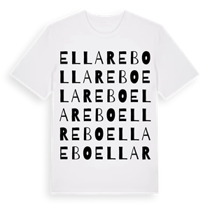 Ellarebo ordlek t-shirt – ekologisk bomull t-shirt från Pinshirt