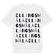 White t-shirt med Ellingsmåla ordlek t-shirt