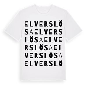 Elverslösa ordlek t-shirt – ekologisk bomull t-shirt från Pinshirt
