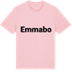 Pink Cotton t-shirt med Emmabo fetstil t-shirt