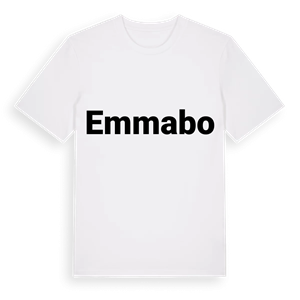 Emmabo fetstil t-shirt – ekologisk bomull t-shirt från Pinshirt
