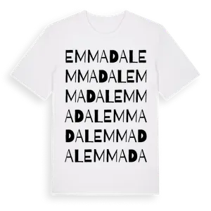 Emmadal ordlek t-shirt – ekologisk bomull t-shirt från Pinshirt
