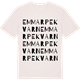 Vintage White t-shirt med Emmarpekvarn ordlek t-shirt