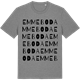 Mid Heather Gray t-shirt med Emmeboda ordlek t-shirt