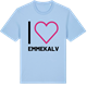Blue Soul t-shirt med Jag älskar Emmekalv t-shirt stort tryck