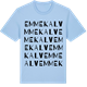 Blue Soul t-shirt med Emmekalv ordlek t-shirt