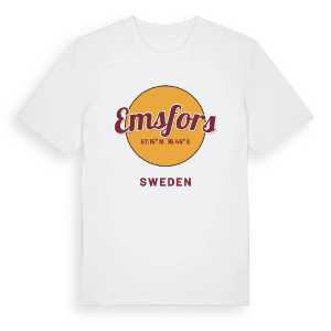 Emsfors cirkel t-shirt – ekologisk bomull t-shirt från Pinshirt