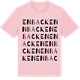 Pink Cotton t-shirt med Enbacken ordlek t-shirt