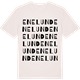 Vintage White t-shirt med Enelund ordlek t-shirt