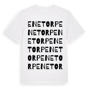 Enetorp ordlek t-shirt – ekologisk bomull t-shirt från Pinshirt