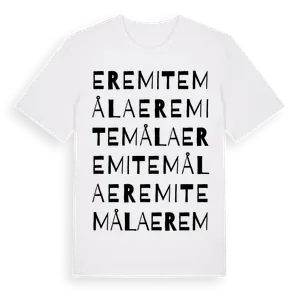 Eremitemåla ordlek t-shirt – ekologisk bomull t-shirt från Pinshirt