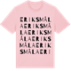 Pink Cotton t-shirt med Eriksmåla ordlek t-shirt