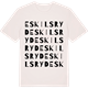 Vintage White t-shirt med Eskilsryd ordlek t-shirt