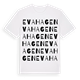 White t-shirt med Evahagen ordlek t-shirt