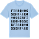 Blue Soul t-shirt med Fäbromossen ordlek t-shirt
