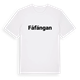 White t-shirt med Fåfängan fetstil t-shirt