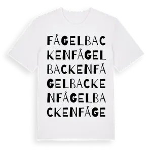 Fågelbacken ordlek t-shirt – ekologisk bomull t-shirt från Pinshirt