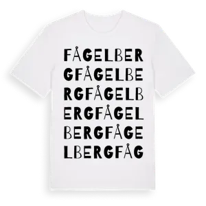 Fågelberg ordlek t-shirt – ekologisk bomull t-shirt från Pinshirt