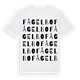 White t-shirt med Fågelbo ordlek t-shirt