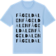 Blue Soul t-shirt med Fågeldalen ordlek t-shirt