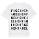 White t-shirt med Fågelhem ordlek t-shirt