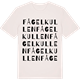 Vintage White t-shirt med Fågelkullen ordlek t-shirt