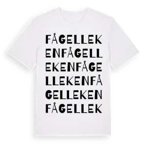 Fågelleken ordlek t-shirt – ekologisk bomull t-shirt från Pinshirt