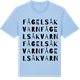 Blue Soul t-shirt med Fågelså kvarn ordlek t-shirt