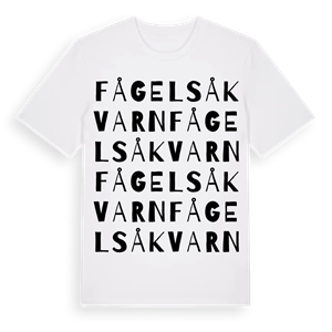 Fågelså kvarn ordlek t-shirt – ekologisk bomull t-shirt från Pinshirt
