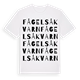Fågelså kvarn ordlek t-shirt