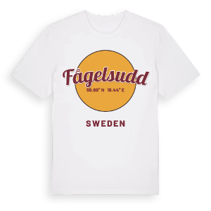 Fågelsudd cirkel t-shirt – ekologisk bomull t-shirt från Pinshirt