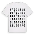Fågelsudd ordlek t-shirt